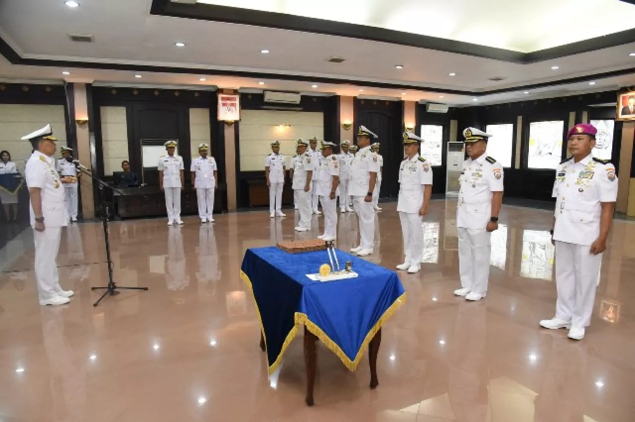 Tiga Jabatan Strategis Koarmada II Diserahterimakan