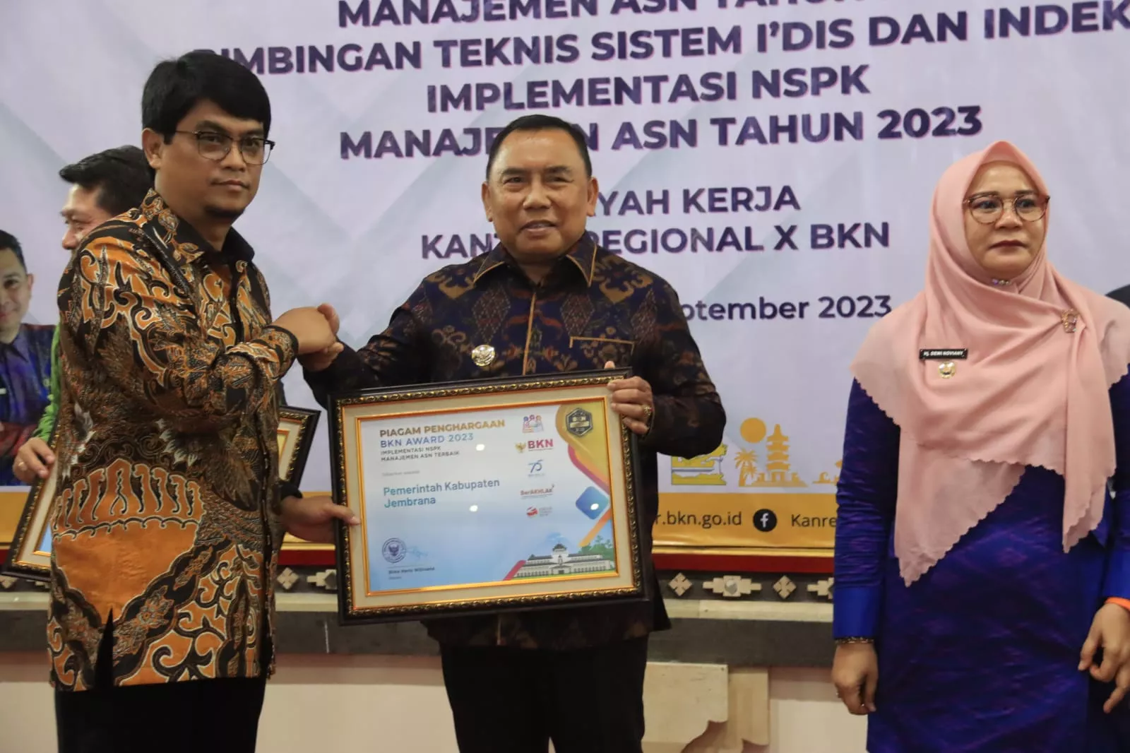 BKN Award 2023, Pemkab Jembrana Sabet Empat Penghargaan Sekaligus