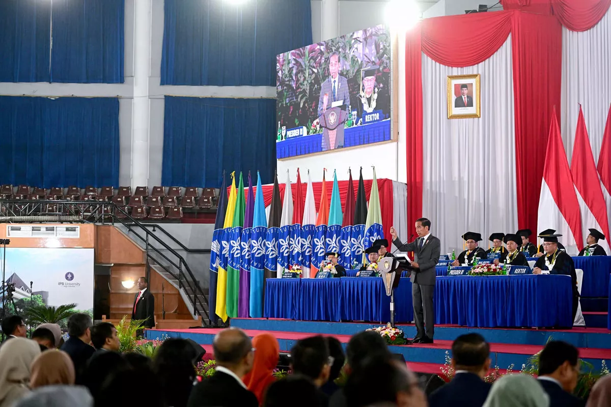 Pidato Jokowi pada Dies Natalis ke 60 IPB, Dorong Inovasi Hadapi Tantangan Global