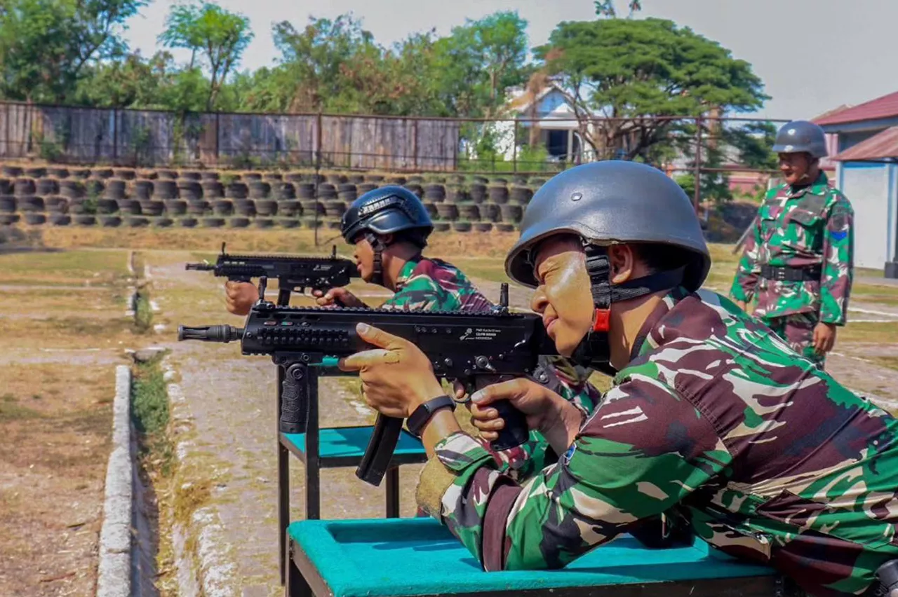 Prajurit Batalyon Infanteri 3 Marinir Uji Coba Senjata PM3 Besutan Pindad