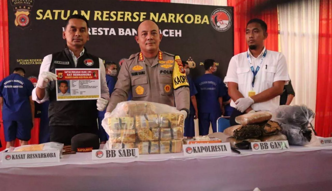 Peredaran Sabu Lewat Jasa Pengiriman di Banda Aceh Digagalkan Polisi
