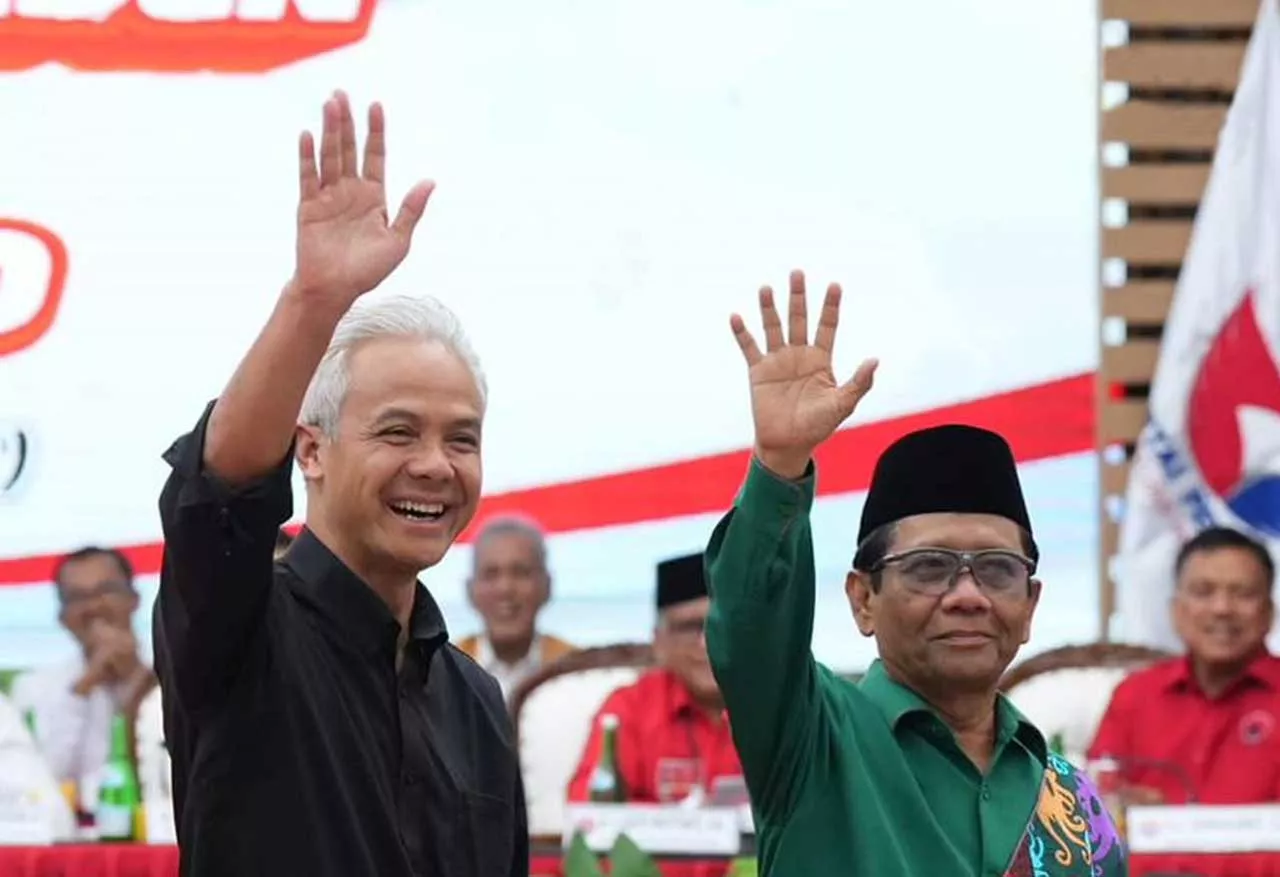 Ganjar Pranowo Resmi Duet Mahfud MD, Jokowi Absen, Ini Kata Puan Maharani