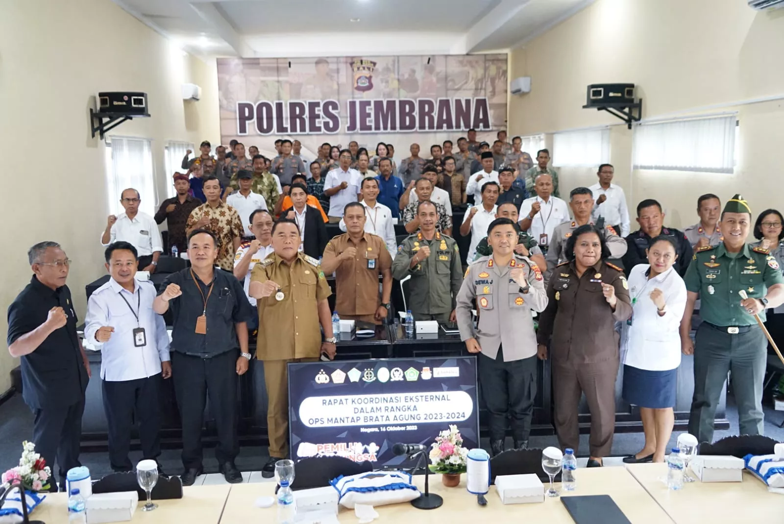 Forkopimda Jembrana Siap Amankan Pemilu 2024