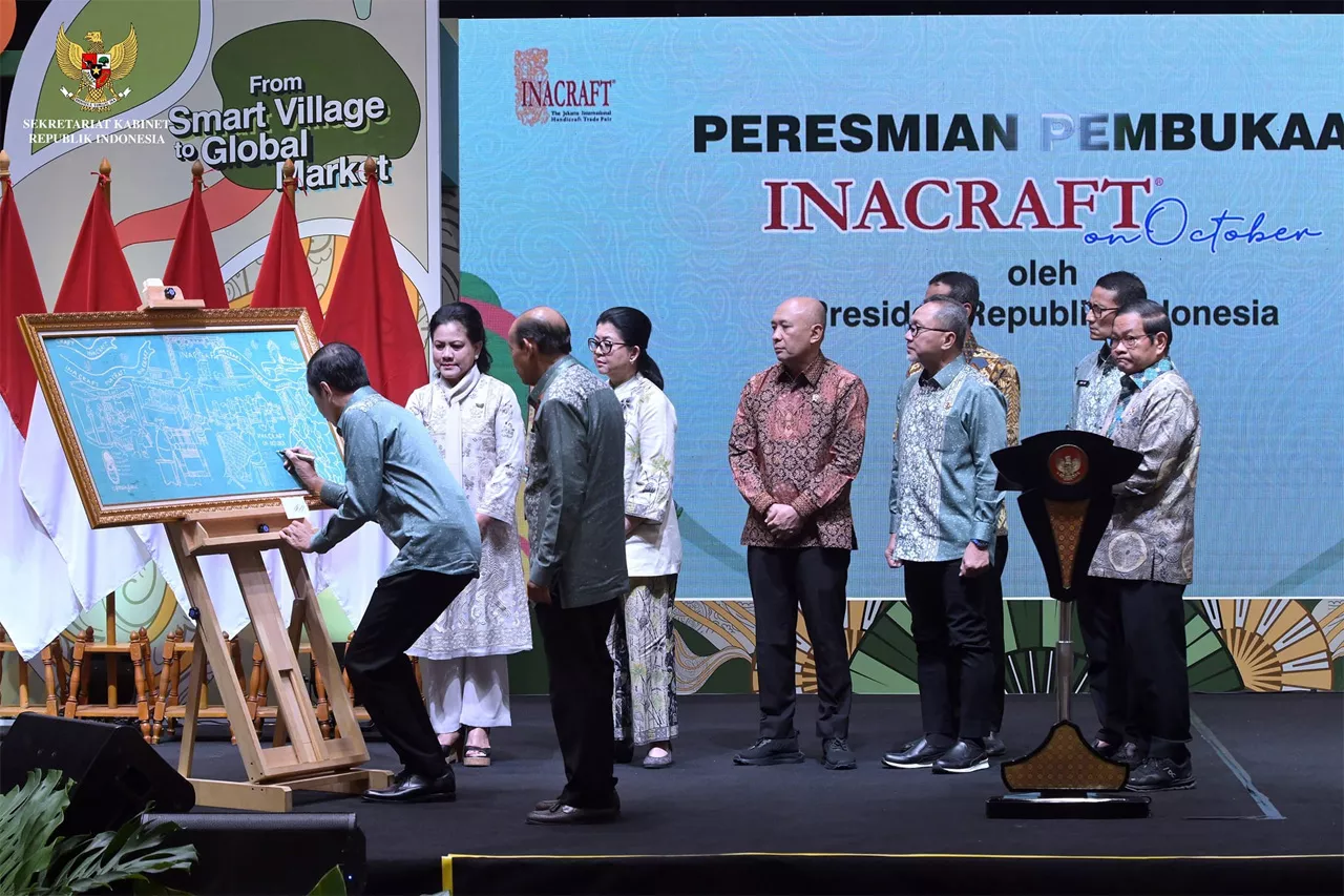 Presiden Jokowi Resmi Membuka Pameran INACRAFT di JCC