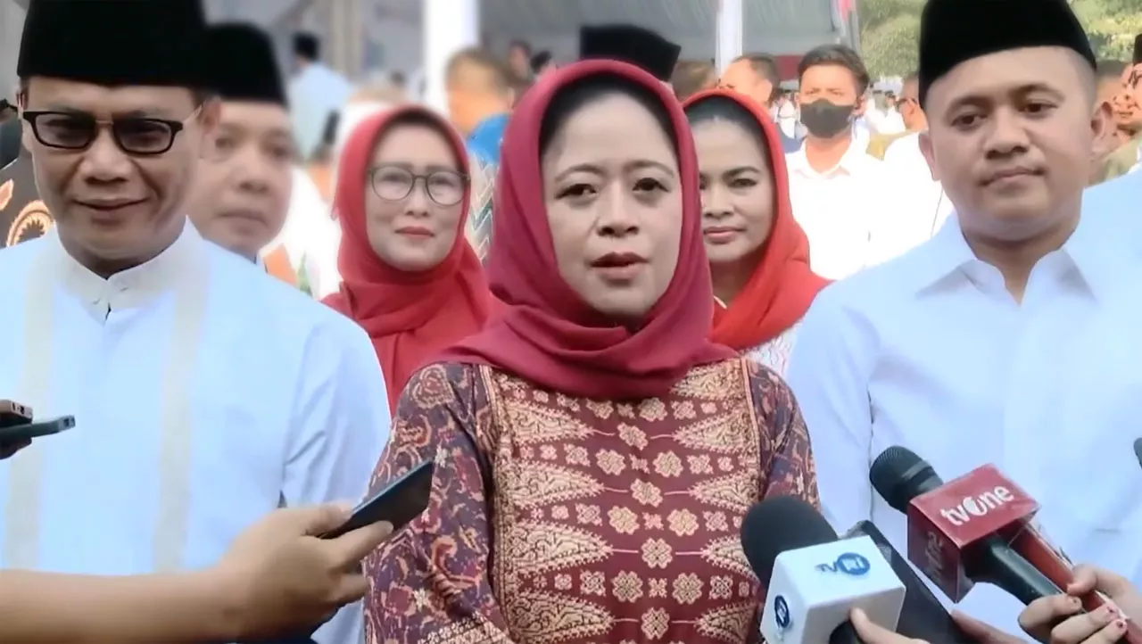 Puan Maharani Apresiasi Pernyataan Jokowi "Dukung Semuanya" di Sela Apel Hari Santri