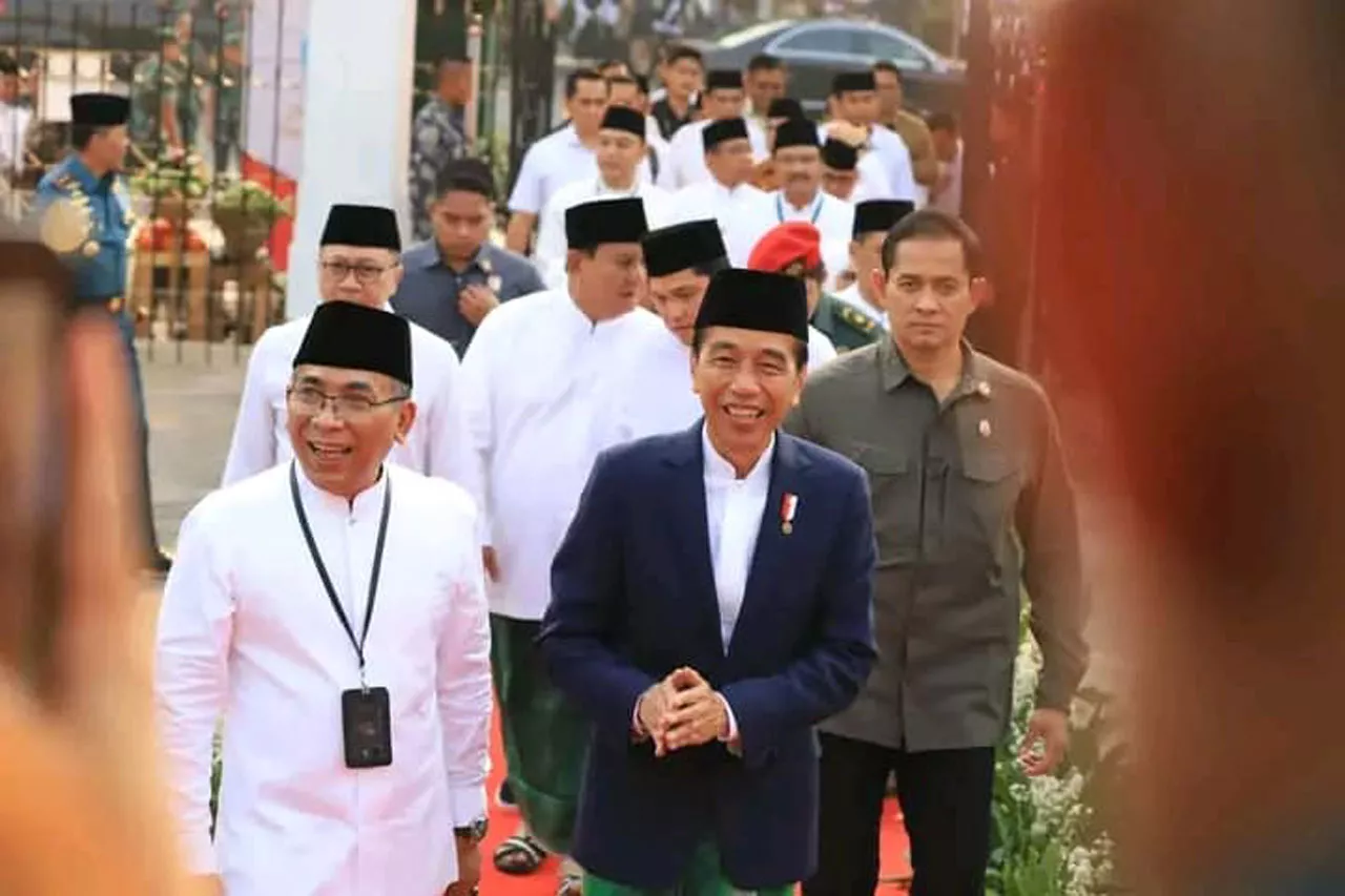 Jokowi Pimpin Apel Hari Santri 2023, Pembacaan Resolusi Jihad oleh Gus Yahya