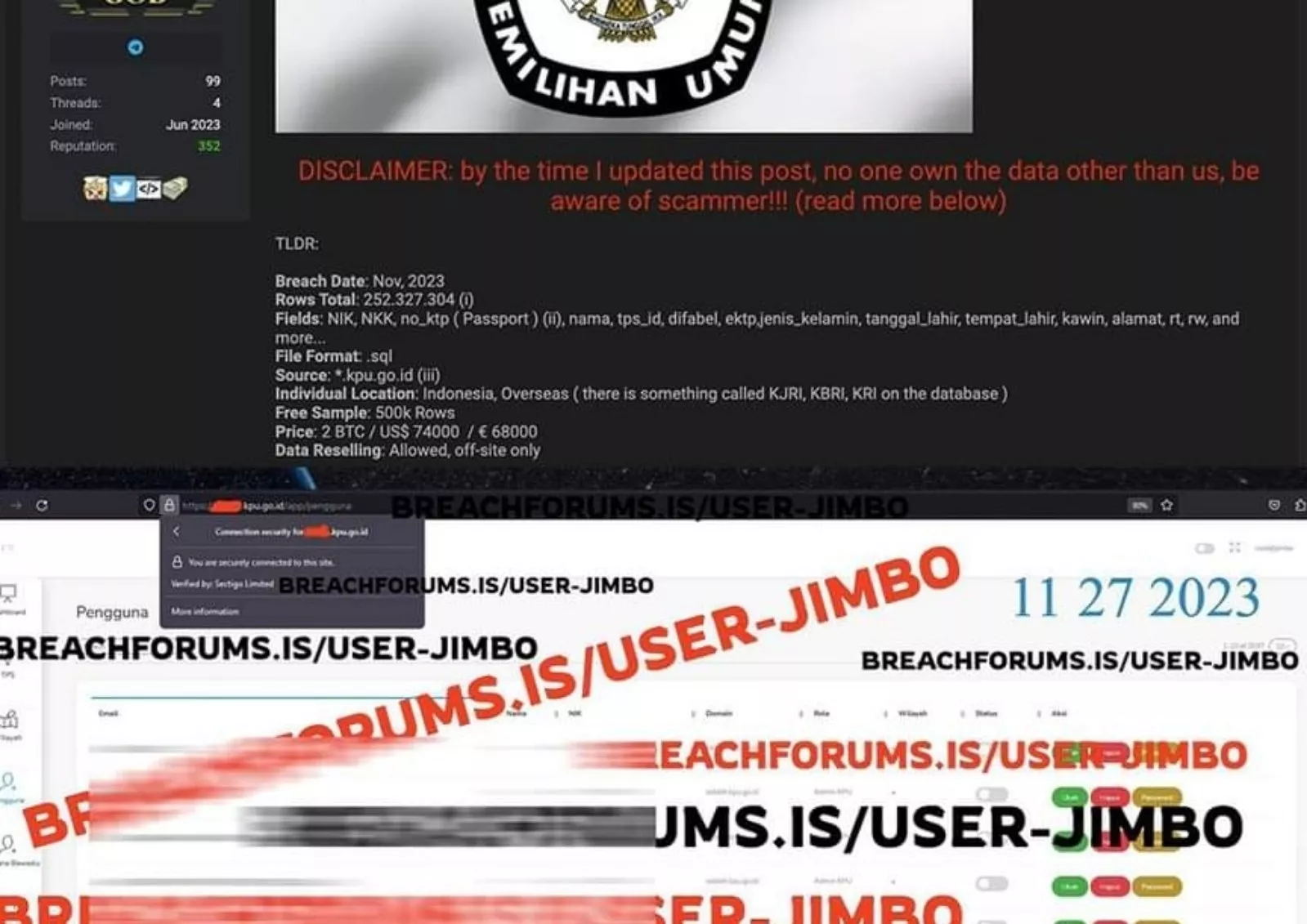 KPU Kena Hacker, Ditemukan Duplikasi dengan Jumlah yang Sama dengan Jumlah DPT KPU