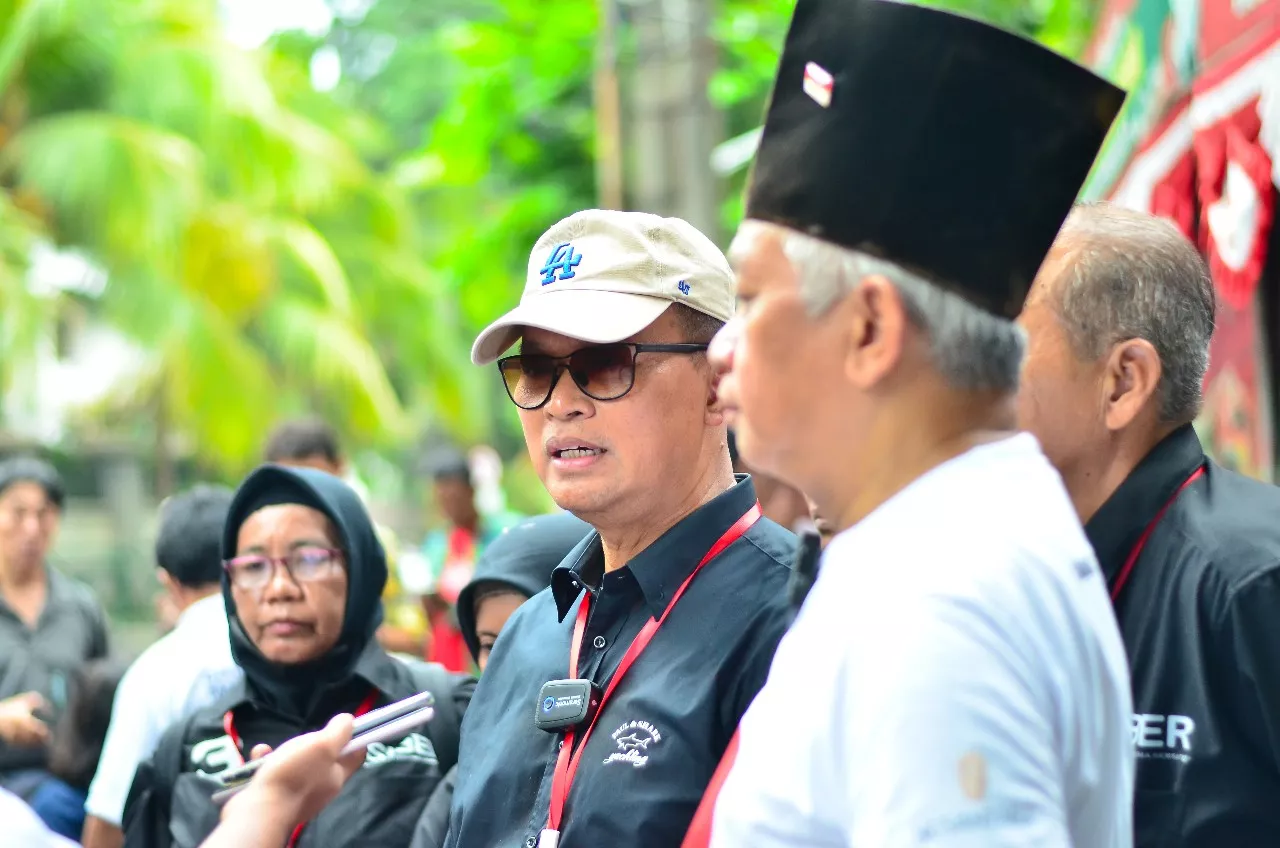 Relawan SIBER Sosialisasi Ganjar Pranowo-Mahfud MD, Mabar di Rawon Kalkulator Taman Bungkul