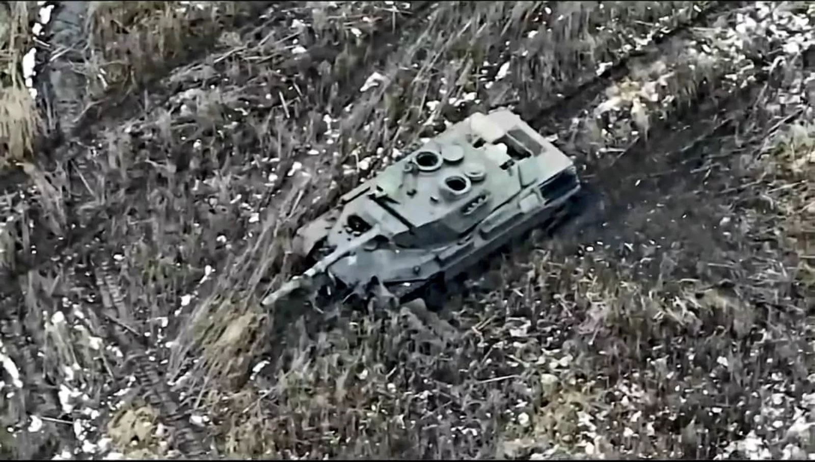 Tank Leopard 1A5 Jerman Kembali Jadi Jadi Bebek Panggang di Perang Ukraina