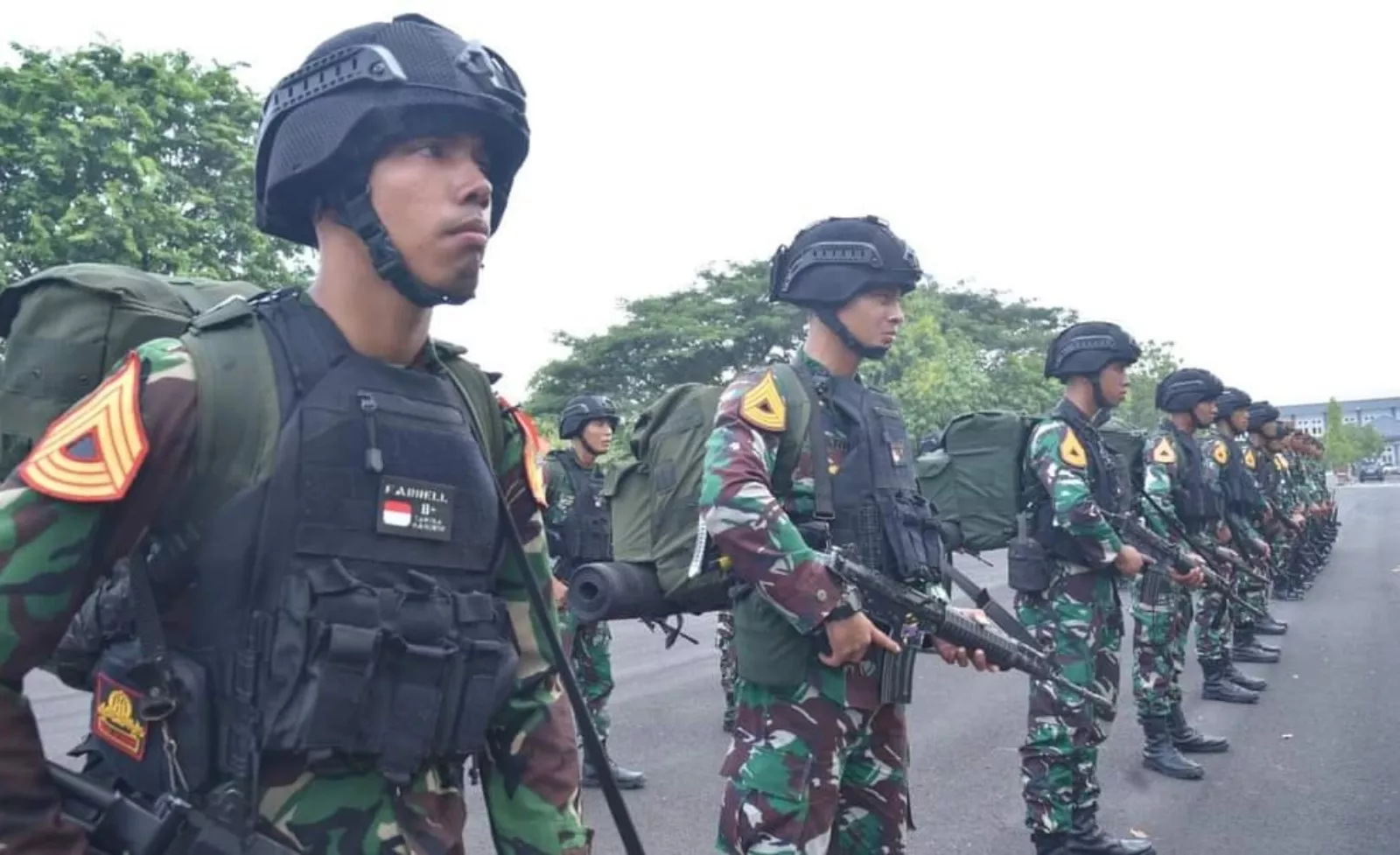 Kadepmar AAL Lepas 13 Taruna Korps Marinir Latihan Bhumyamca Yudha