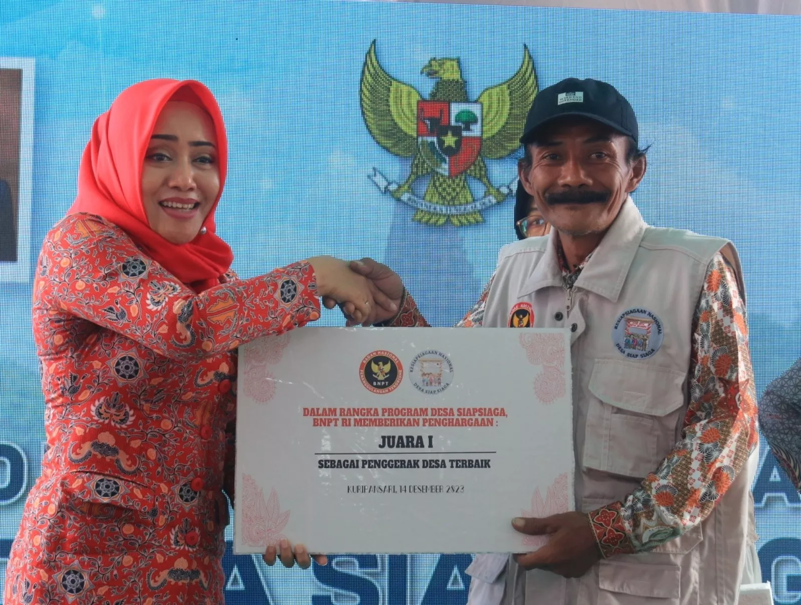 Bupati Mojokerto, Ikfina Fahmawati Deklarasi Desa Kuripansari Siap Siaga