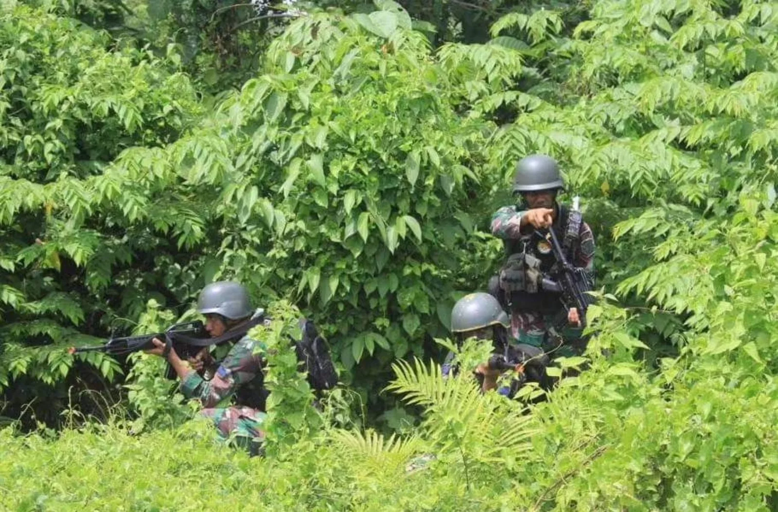 Personel Pamtas Yonif 11 Marinir Gelar Patroli Penyelidik dan Pengepungan Musuh di Sorong
