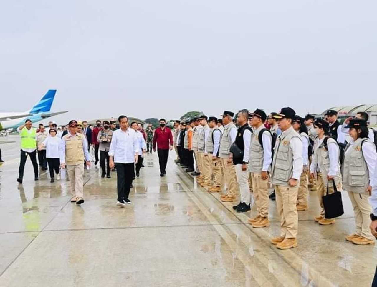 Jokowi Lepas Bantuan Tahap 2 untuk Korban Gempa di Turki dan Suriah