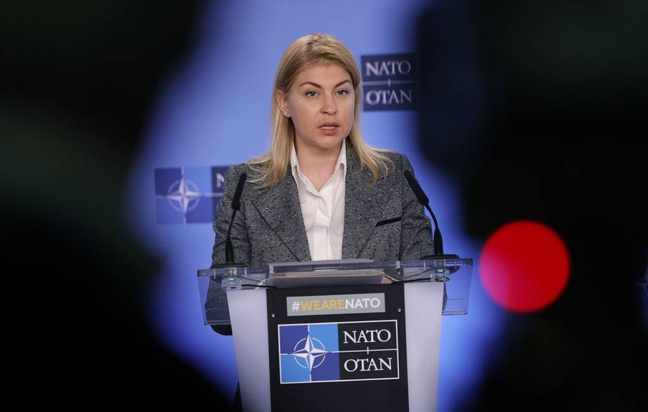 Olga Stefanishyna © AP Photo/Olivier Matthys