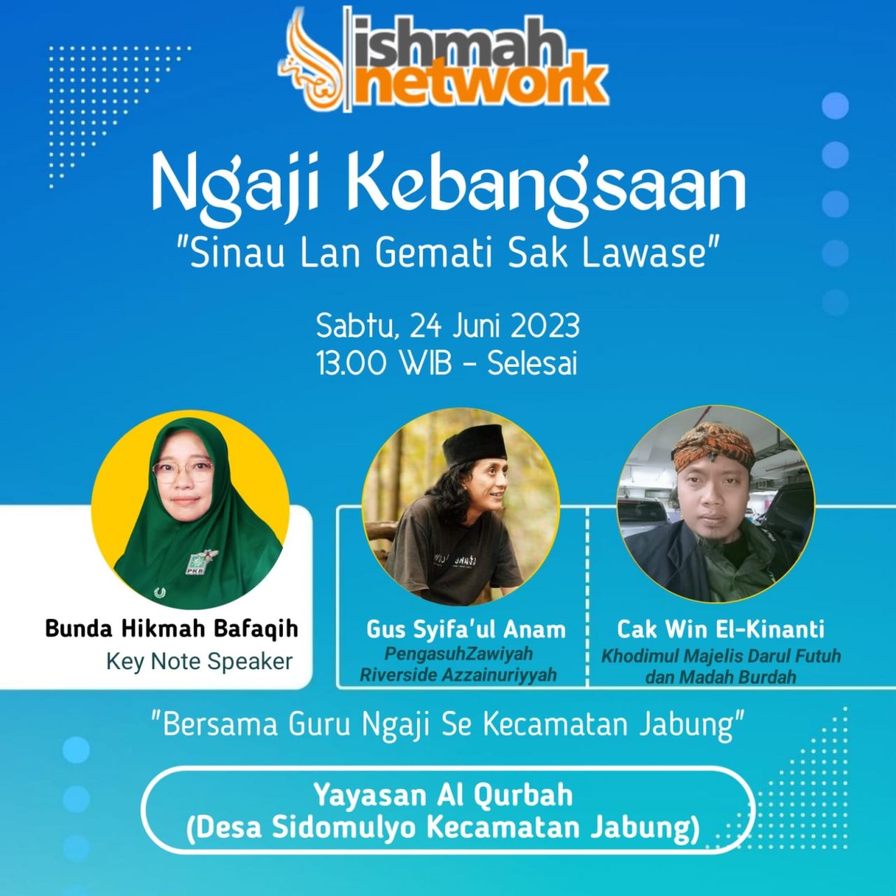 Cegah Radikalisme, Ishmah Network Hadirkan Hikmah Bafaqih untuk Guru-guru Ngaji