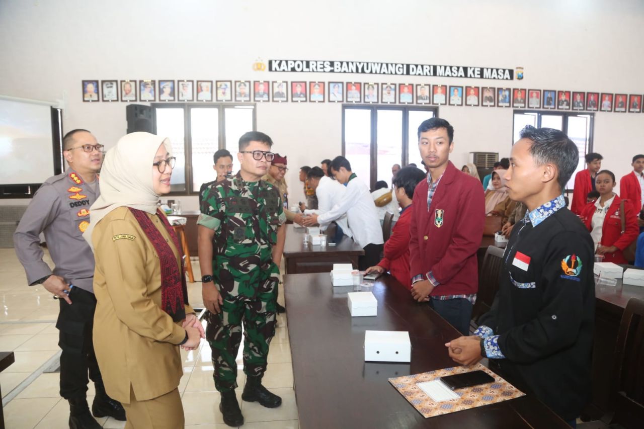Jelang Pemilu 2024, Forkompimda Banyuwangi Silaturahmi dengan Mahasiswa