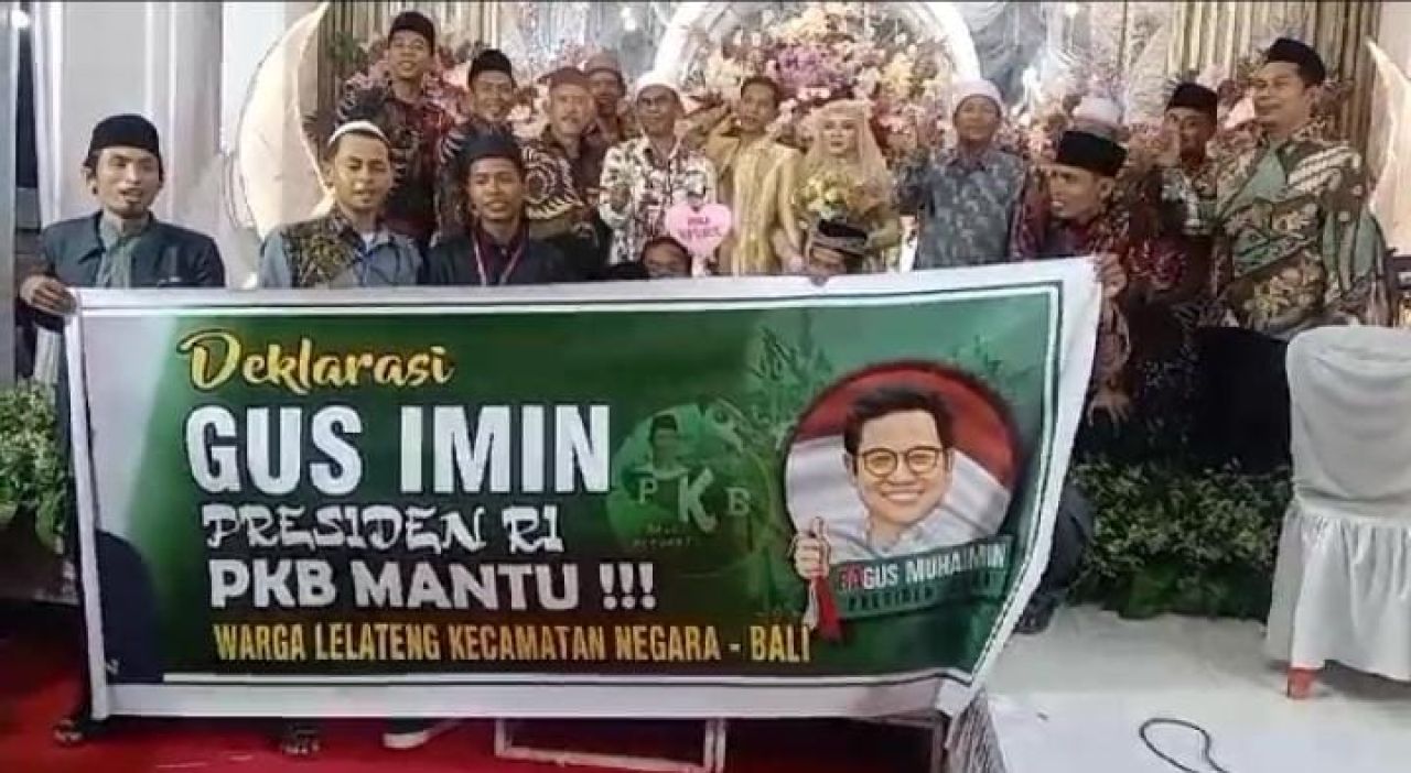 Heboh, Resepsi Pernikahan di Jembrana Jadi Deklarasi Dukungan Cak Imin 2024