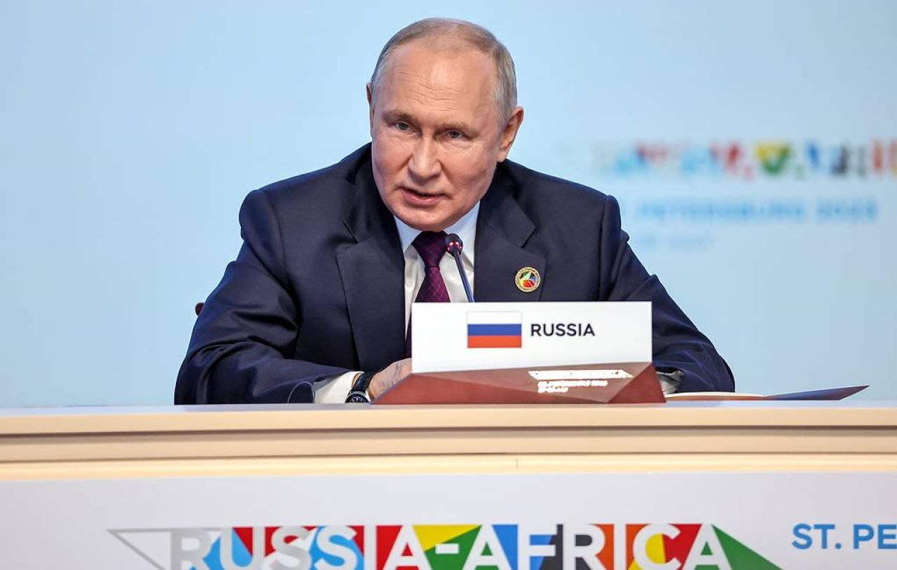Putin di KTT Rusia-Afrika, Expoforum St.Petersburg © Mikhail Tereshchenko/TASS Host Photo Agency