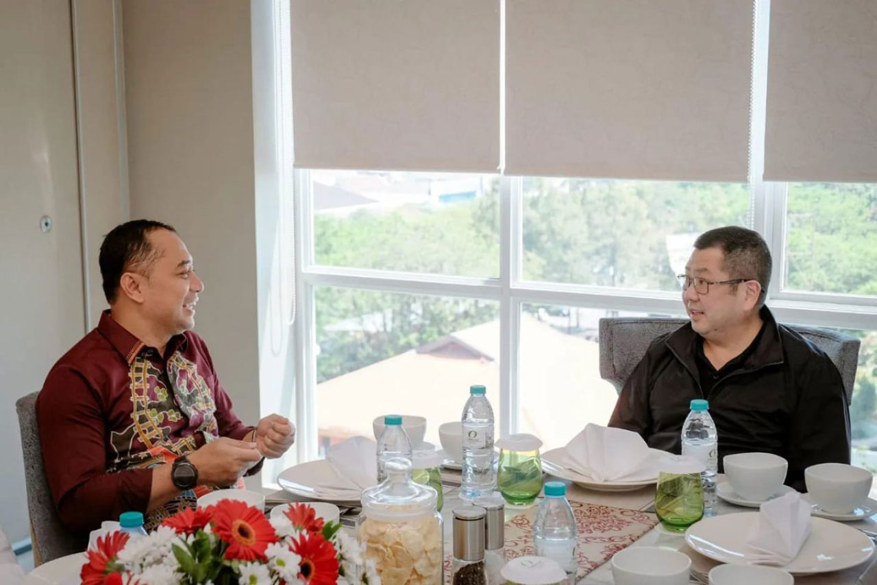 Dialog hangat Ketum Partai Perindo Hary Tanoesoedibjo dan Wali Kota Surabaya Eri Cahyadi