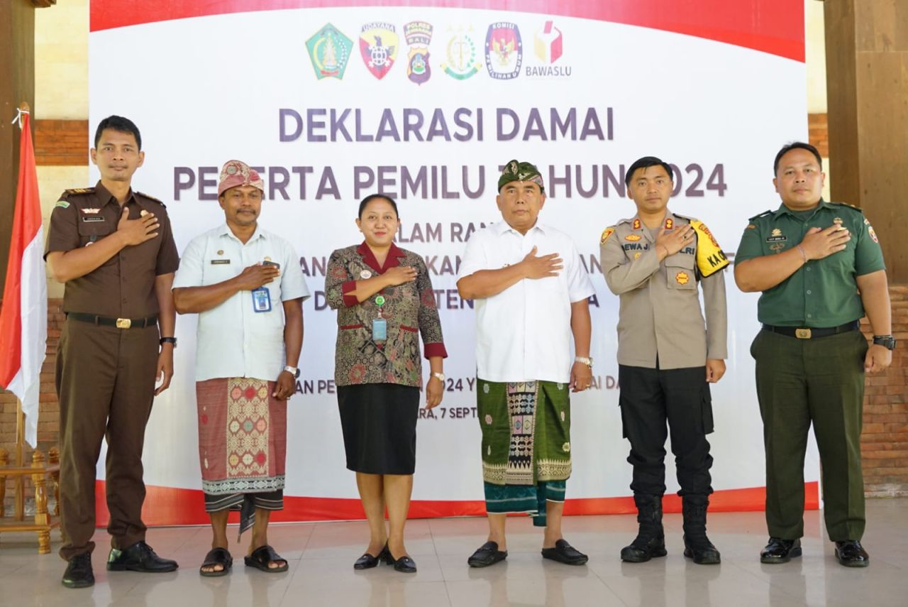 Komitmen Pemilu Damai dan Kondusif di Jembrana