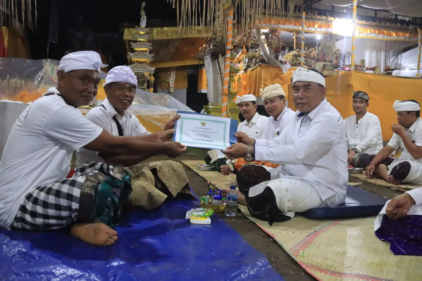 Bupati Tamba Apresiasi Krama Desa Adat Yeh Buah Gelar Karya Ngenteg Linggih