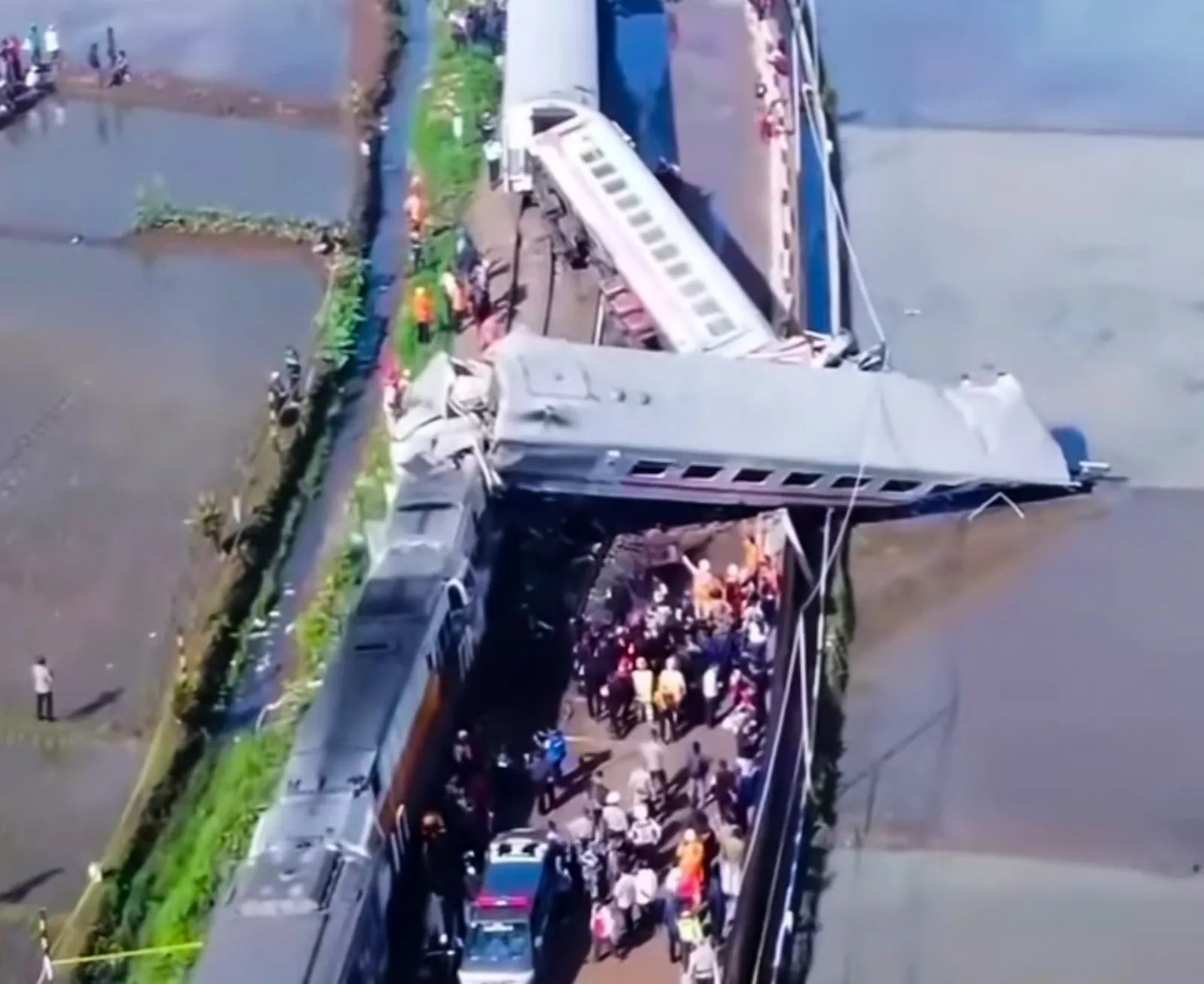 Kecelakaan Kereta Api di Cicalengka, 4 Orang Meninggal Dunia dan 37 Orang Terluka