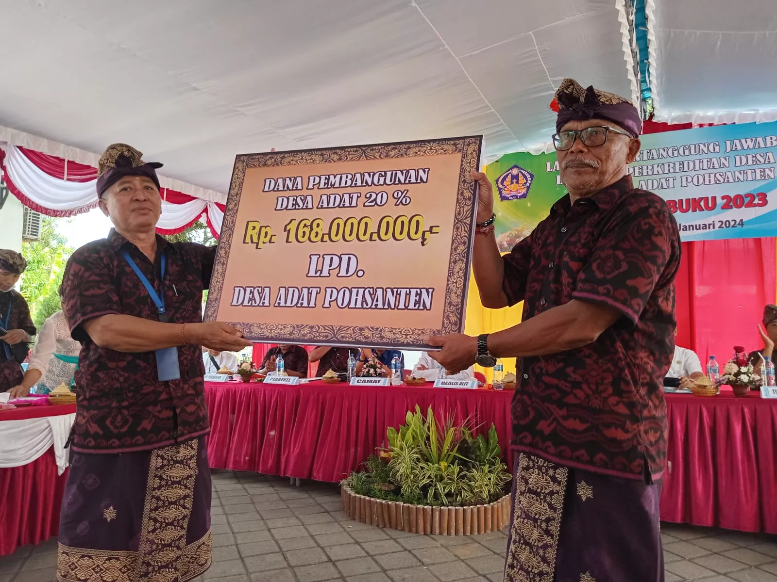 LPD Desa Adat Pohsanten LPJ Raih Sukses Gemilang, Laba Rp 840 Juta Rupiah Tahun 2023