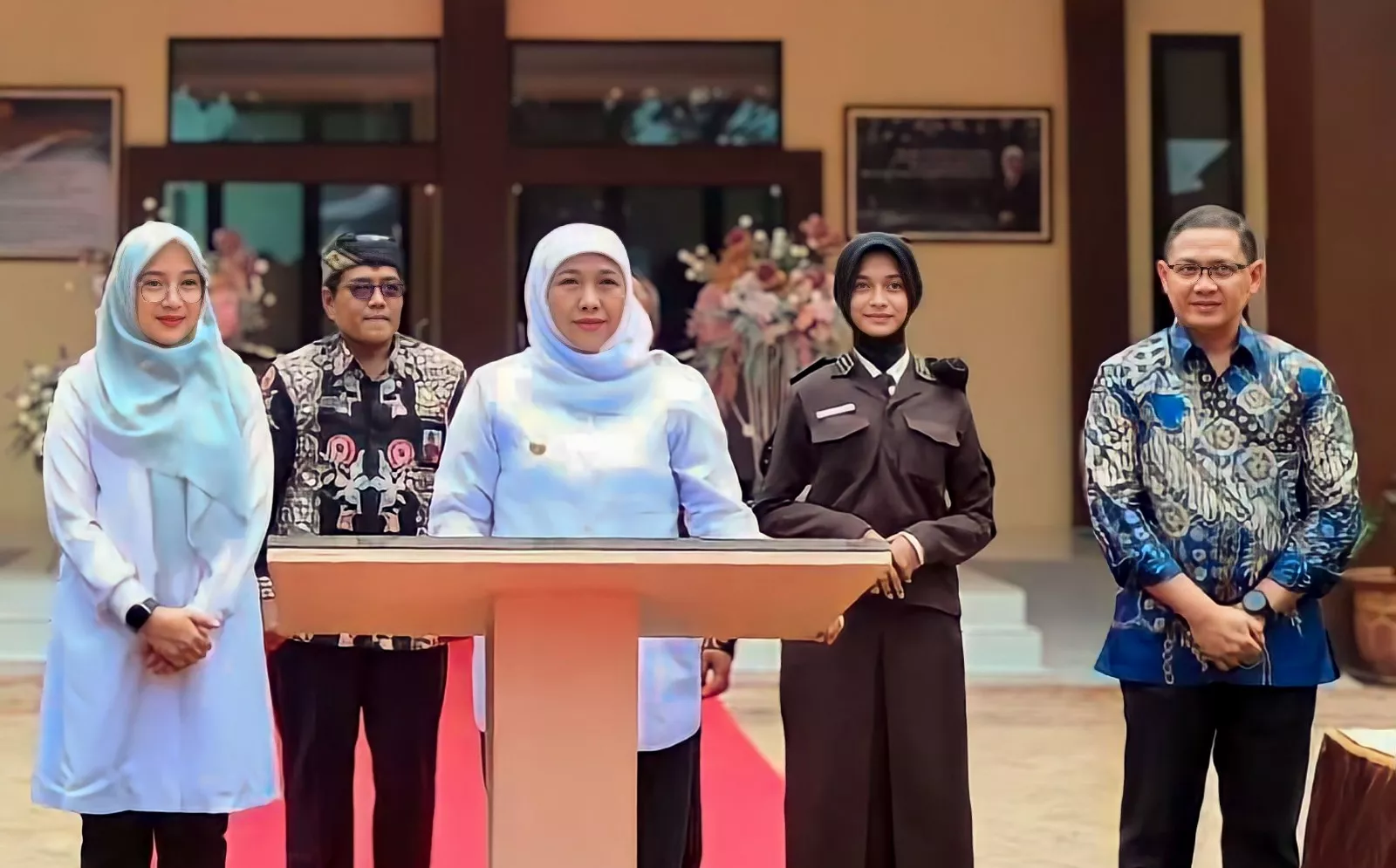 Khofifah Resmikan Asrama Wisma Artyasatya SMAN 2 Taruna Bhayangkara Banyuwangi