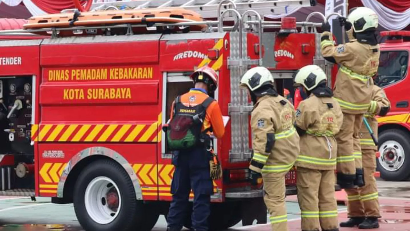 HUT Pemadam Kebakaran ke-105 Tingkat Nasional Digelar di Surabaya