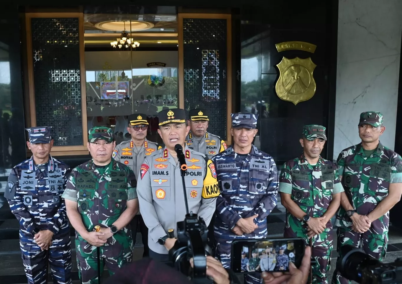 Pangdam Brawijaya Hadiri Apel Bulan Bakti TNI-Polri di Mapolda Jatim