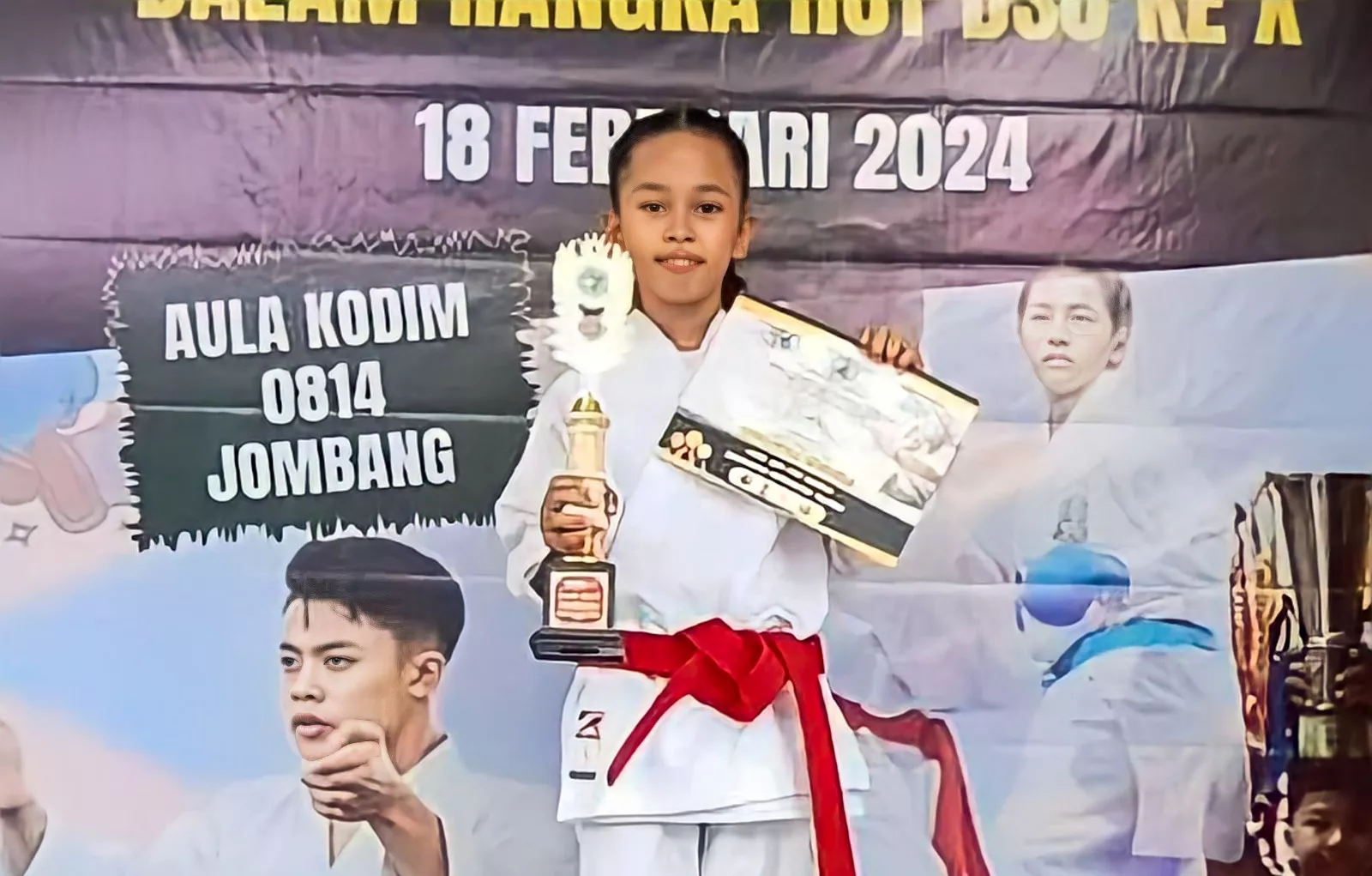 Sofia Aula Hikmah, Putri Prajurit Marinir, Raih Juara 3 pada Kejuaraan Karate di Jombang