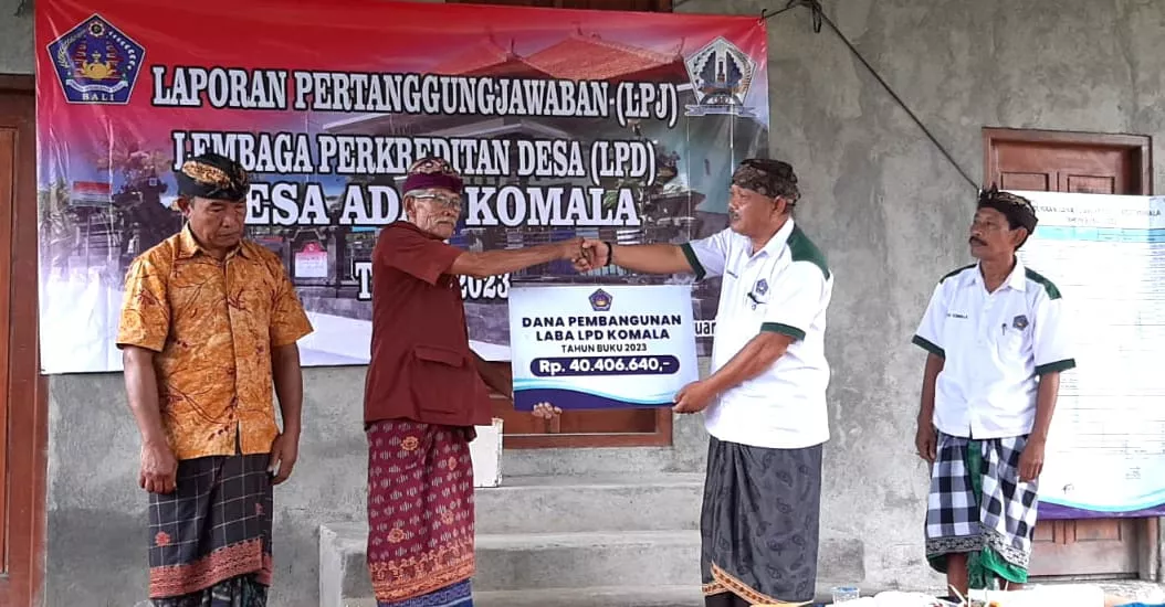 LPD Desa Adat Komala Laporkan Kinerja Positif Tahun Buku 2023, Laba Beku Capai 202 Juta