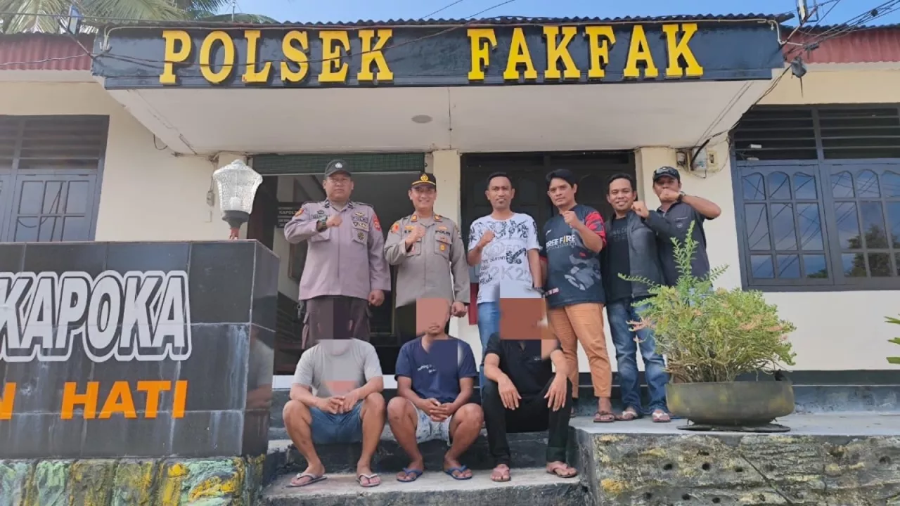 Atas Laporan Warga, Polsek Fakfak Meringkus 3 Pengedar Sabu yang Meresahkan