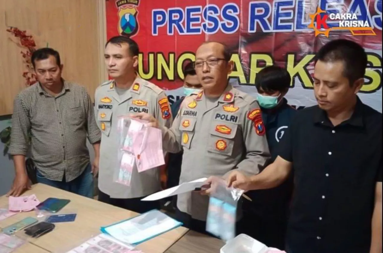 Satreskrim Polsek Gubeng Ringkus Produsen dan Pengedar Uang Palsu di Surabaya
