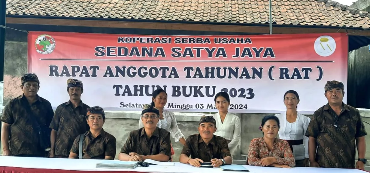 RAT 2023 KSU Sedana Satya Jaya, Aset Melonjak Jadi Rp 12,9 Miliar dan SHU Rp 216 Juta