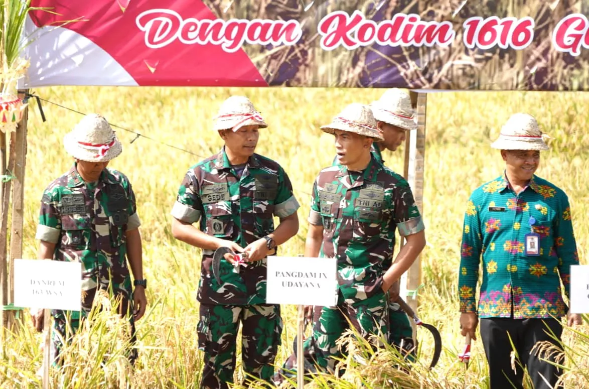 Dandim 1616 Gianyar Apresiasi Sinergitas TNI dan Kades Sidan dalam Pengembangan Pertanian Organik