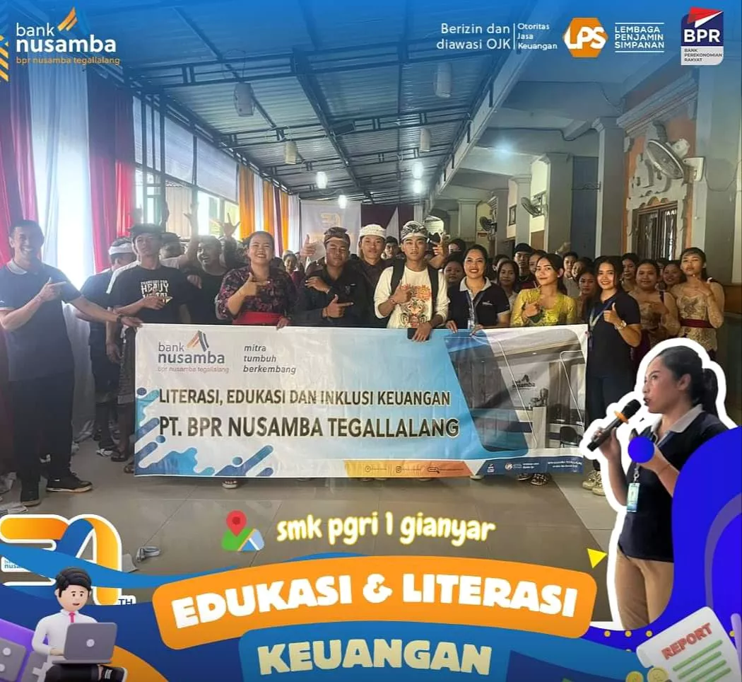 PT BPR Nusamba Tegalalang Membawa Inklusi dan Edukasi Keuangan ke SMK PGRI 1 Gianyar