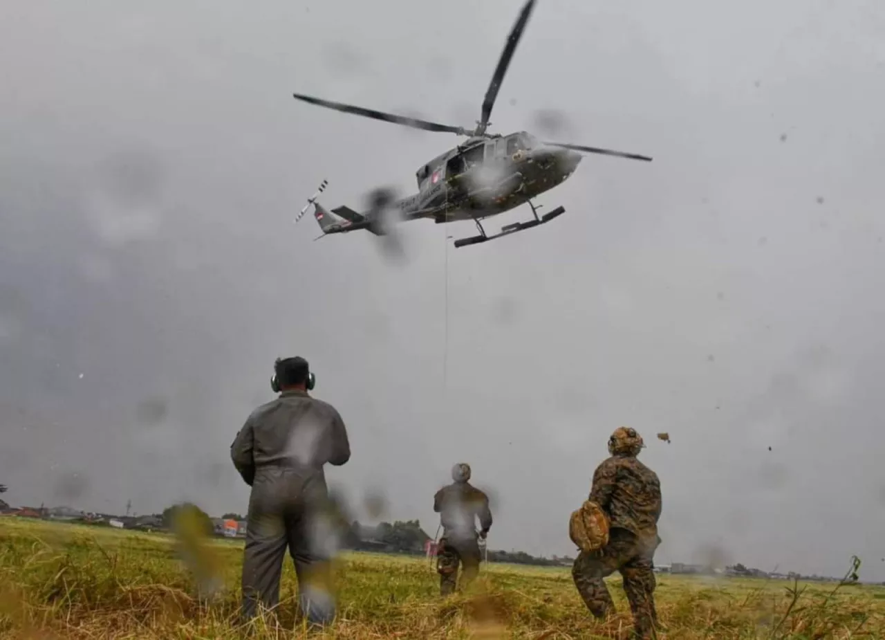 TAIFIB Marinir dan US Marine Force Gelar Latihan Tactical Combat di Pondok Cabe, Tangerang