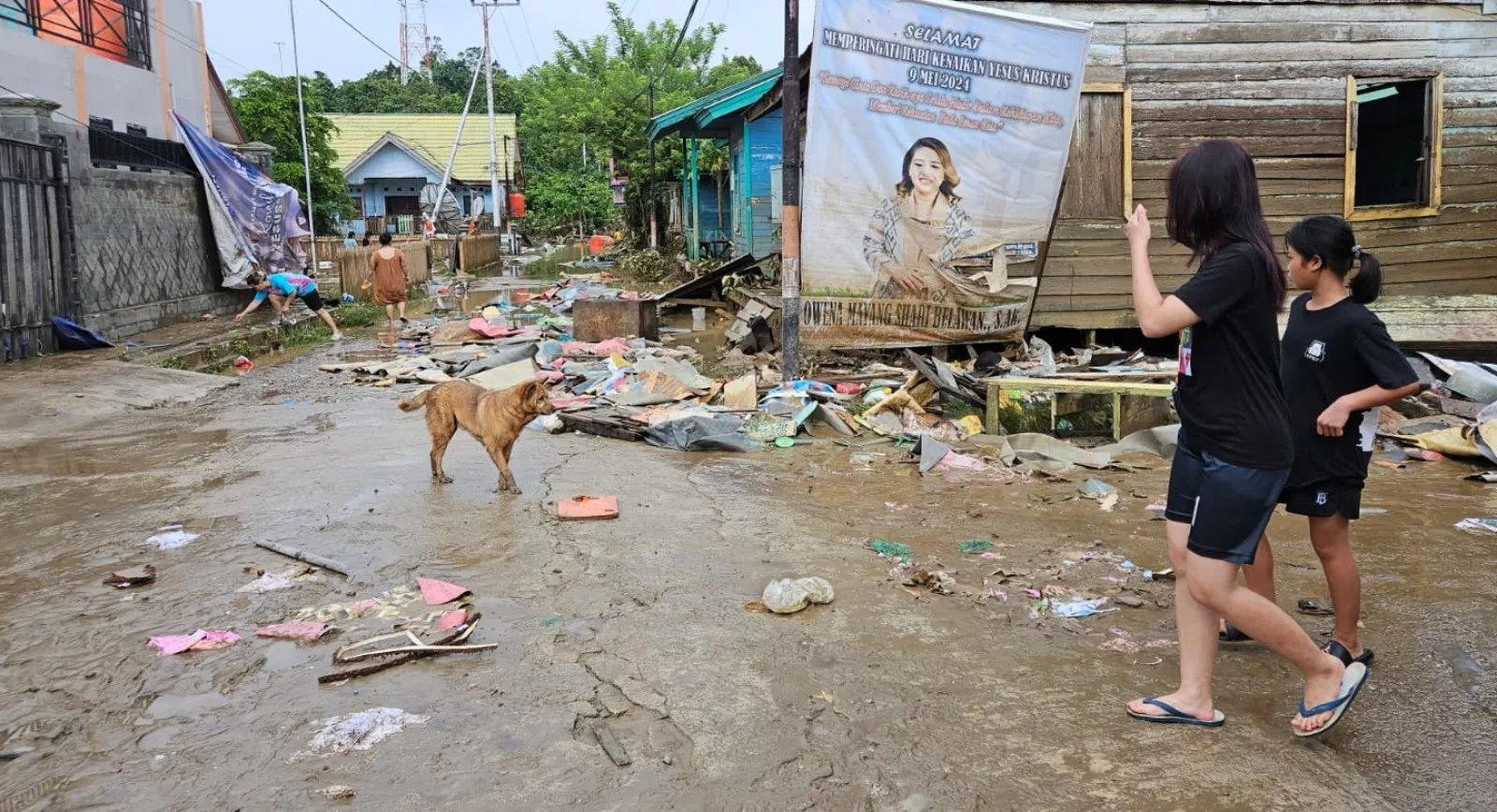 Banjir di Mahakam Ulu Berangsur Surut, 200 Orang Masih Tinggal di Pengungsian
