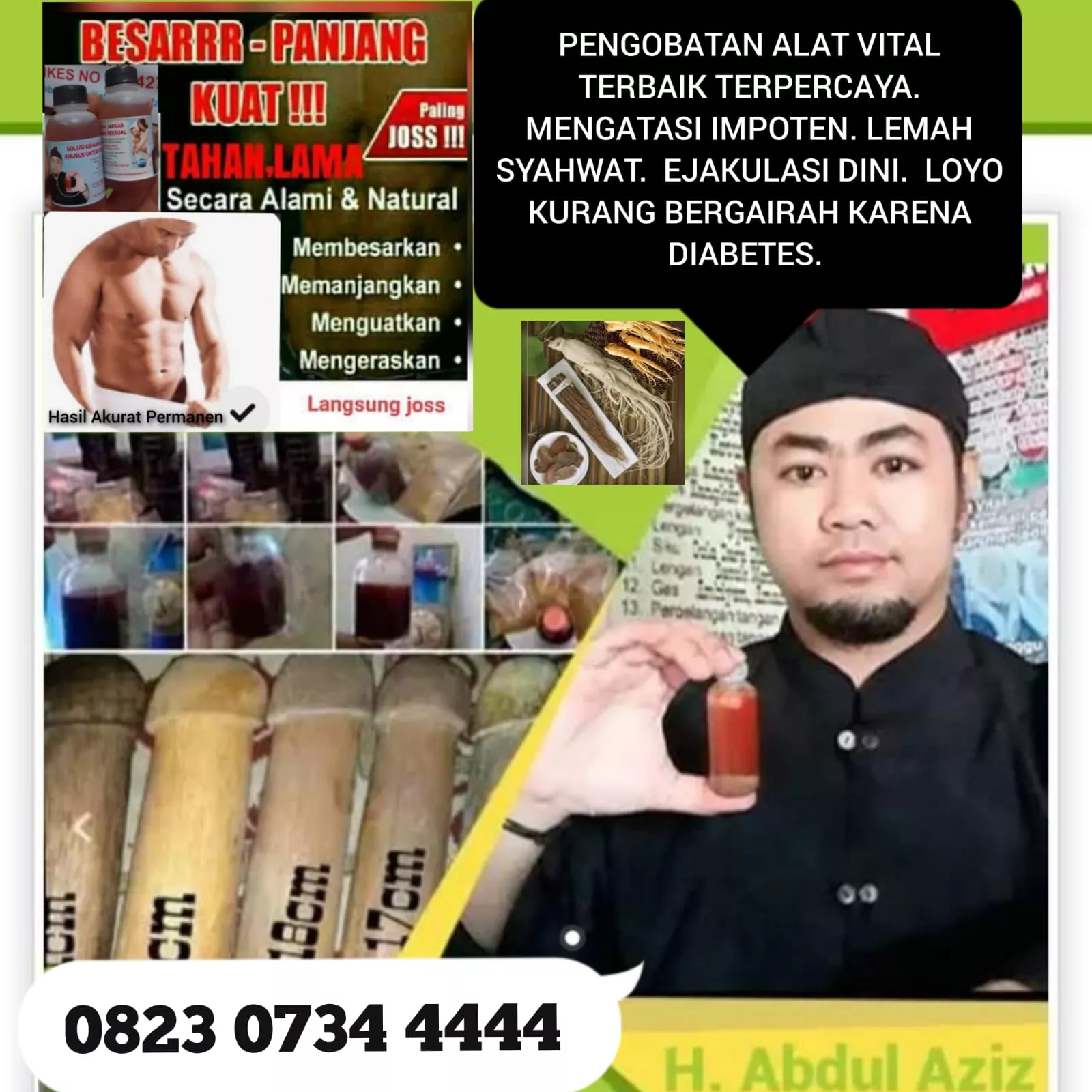 Pusat Pengobatan ALAT VITAL Metro Lampung Abdul Aziz Resmi Terbukti