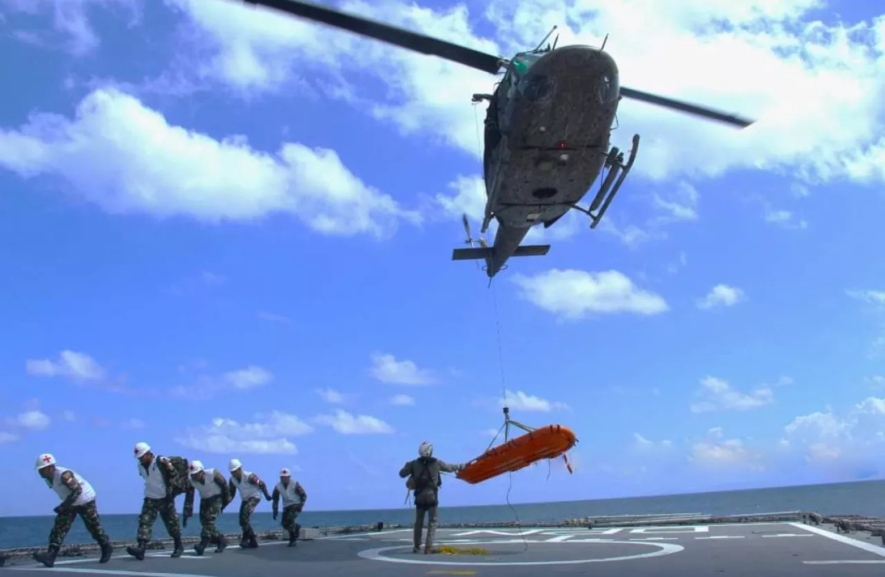 KRI Diponegoro 365 Latihan Bersama Lebanese Armed Forces di Perairan Mediterania