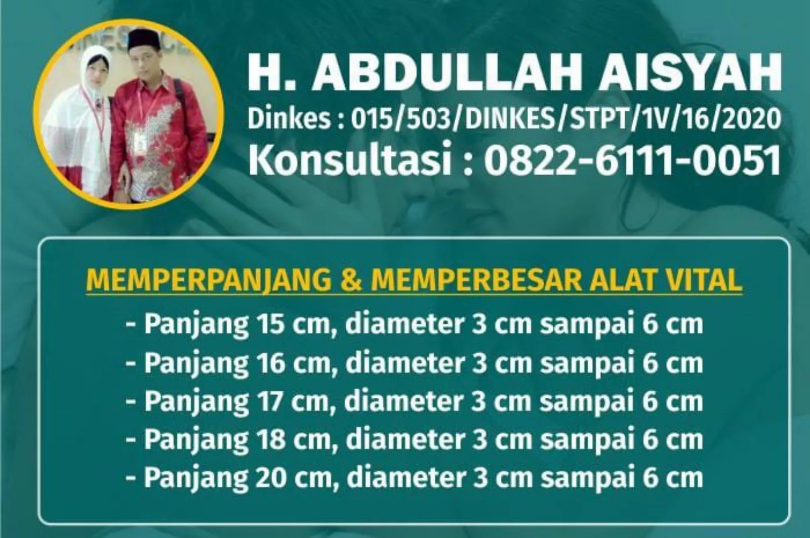 Pengobatan Alat Vital Kudus, Klinik H Abdullah Terbukti di Tempat, Paten dan Privasi Terjaga