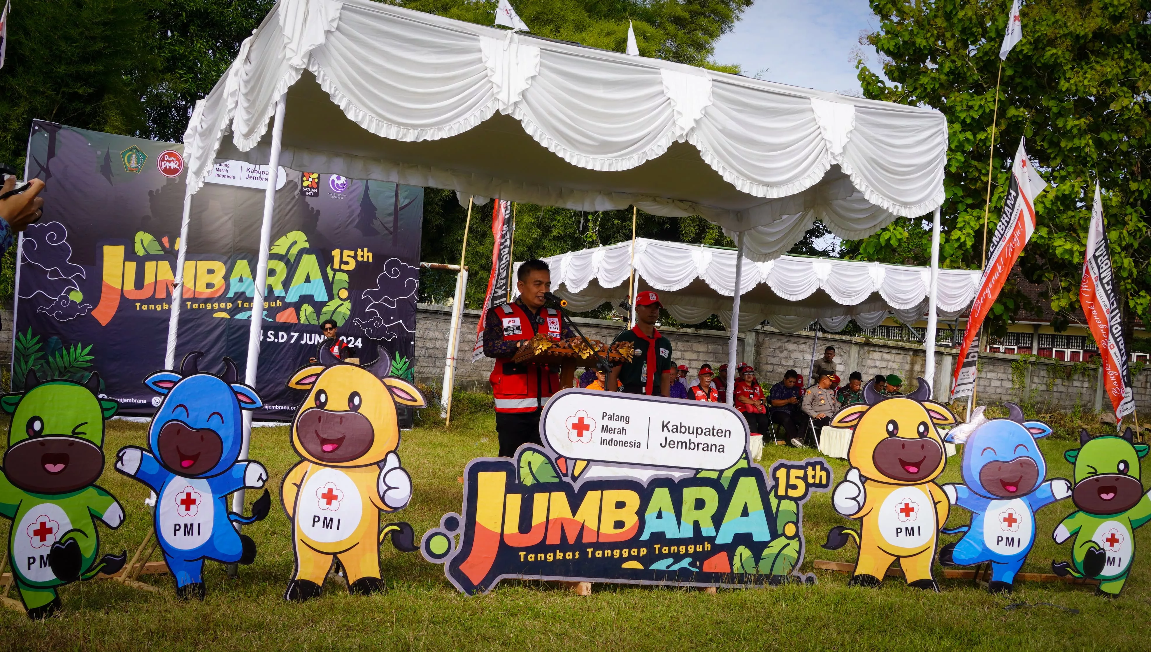 Wabup Ipat Buka Jumbara PMR ke-XV PMI Kabupaten Jembrana