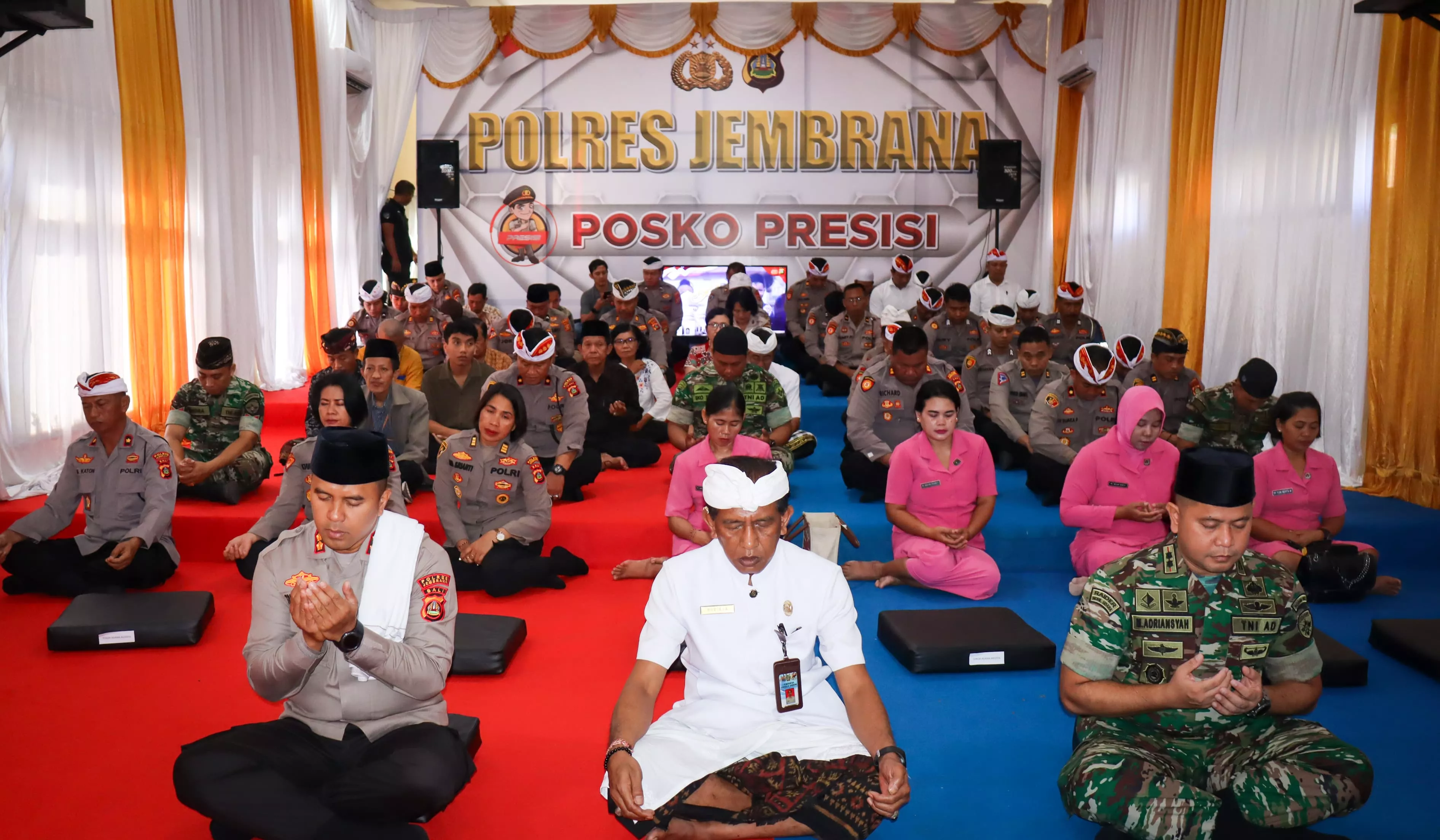 Doa Bersama Lintas Agama, Untuk Sukseskan Pemilu Damai di Jembrana