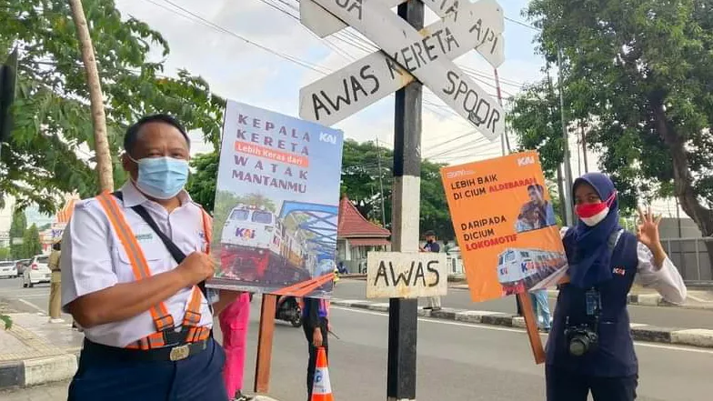 KAI Tutup 127 Perlintasan Sebidang Ilegal, Kecelakaan Turun Drastis