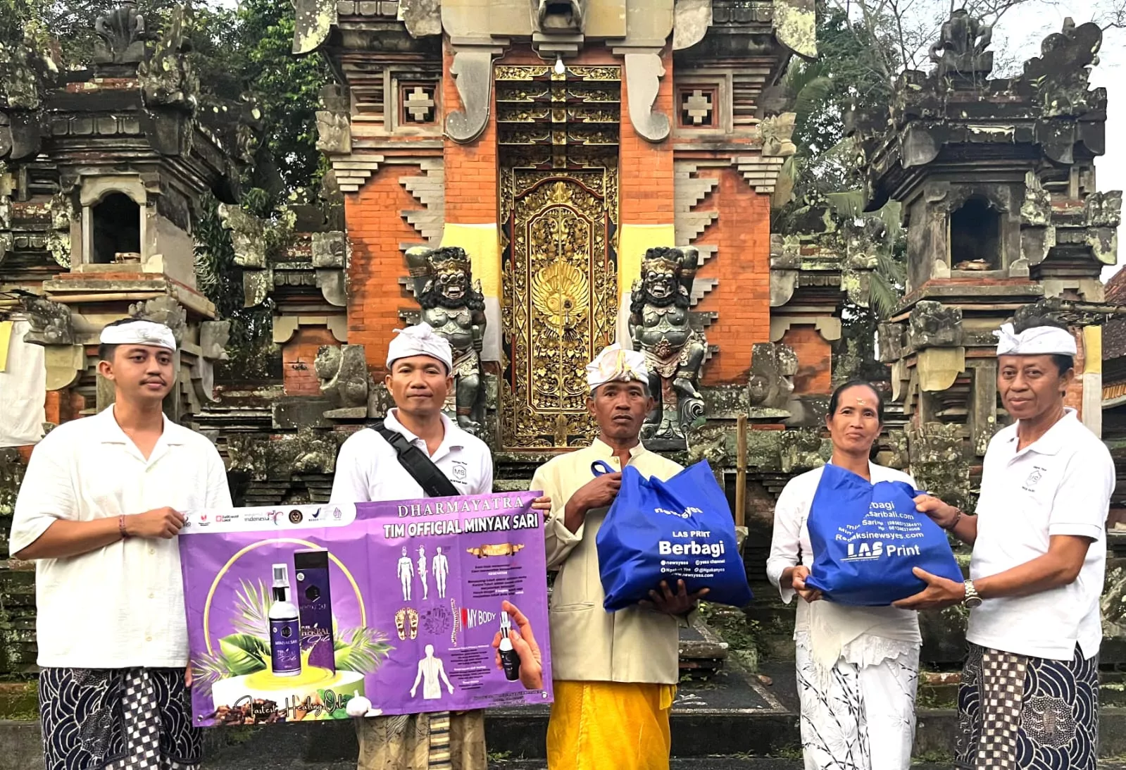 Darma Yatra Minyak Sari Herbal ke Pengelukatan Siwa Melah Angge, Mengukir Kepedulian di Desa Suwat