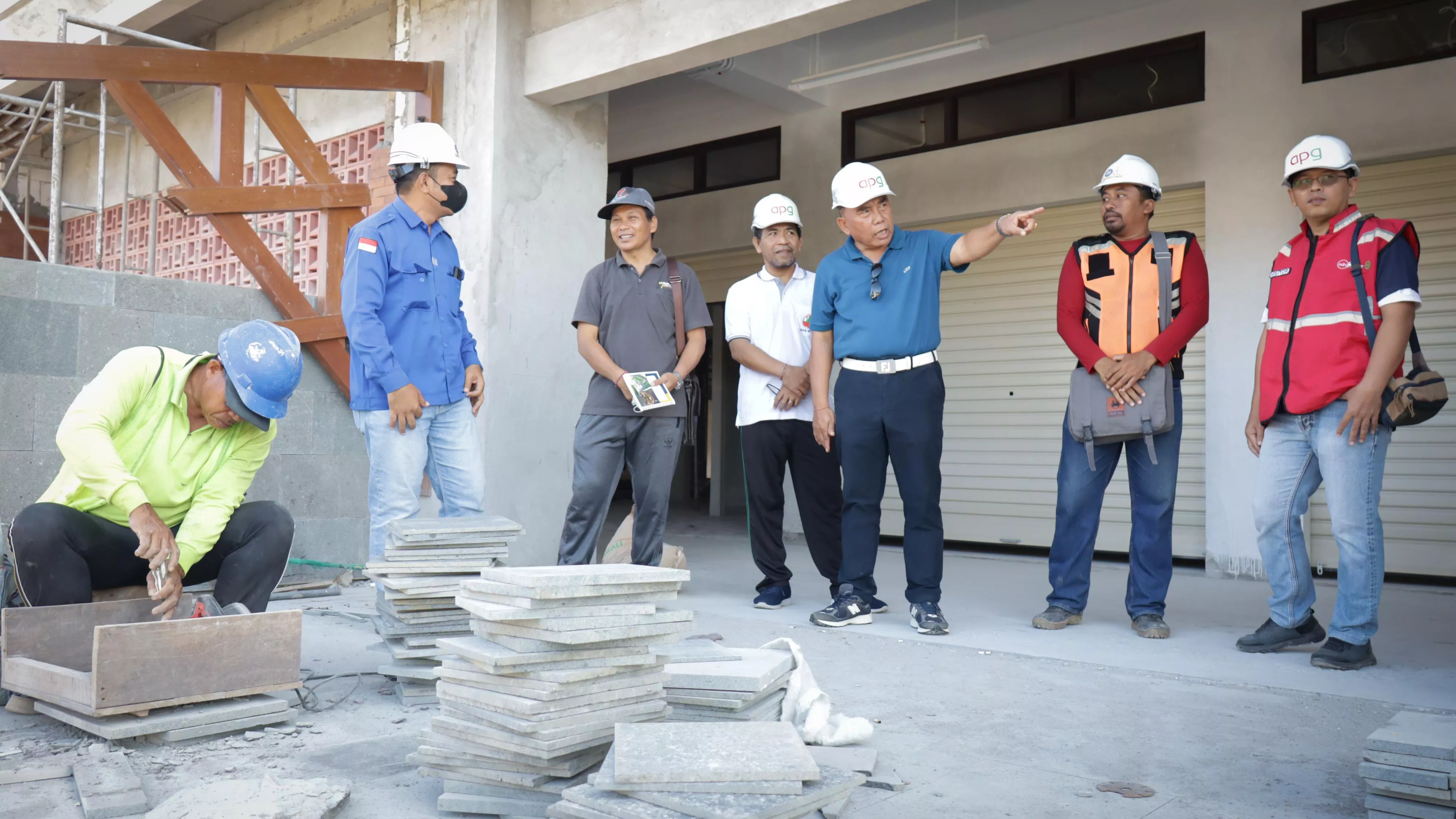 Bupati Tamba Puas Progress  pembangunan Pasar Umum Negara Sesuai Harapan 