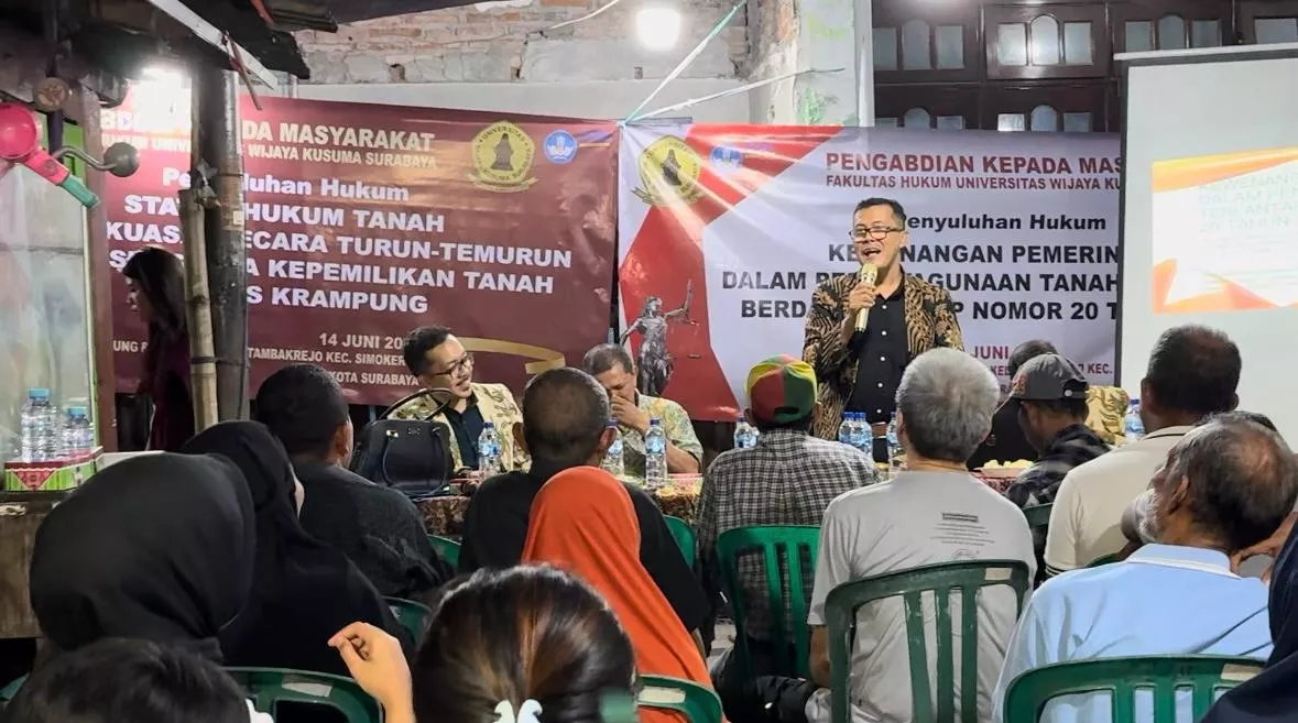 Dosen FH Uniwijaya Kusuma Edukasi Warga Kapas Krampung Terkait Hukum Tanah Terlantar