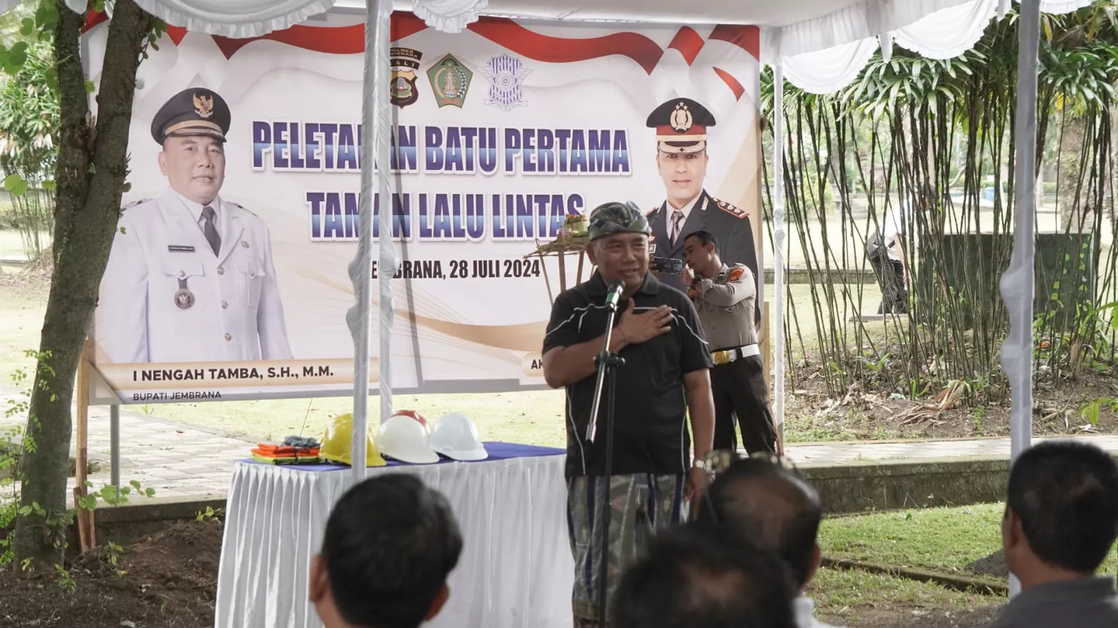 Taman Lalu Lintas  di areal Taman Pecangakan Mulai Dibangun 