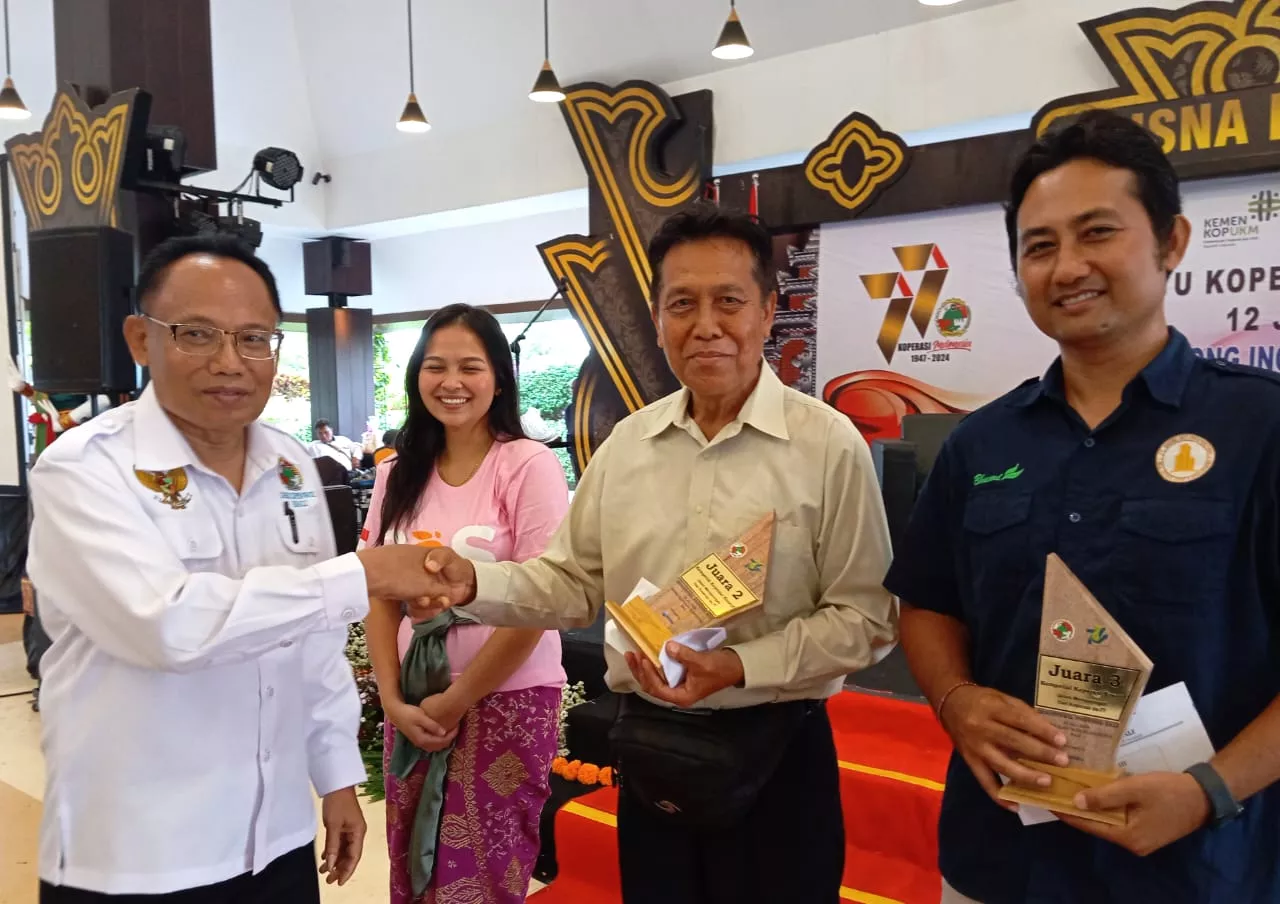 Koperasi Konsumen Tani Usaha Mandiri Kabupaten Tabanan Raih Juara 2 pada Puncak Harkopnas ke-77